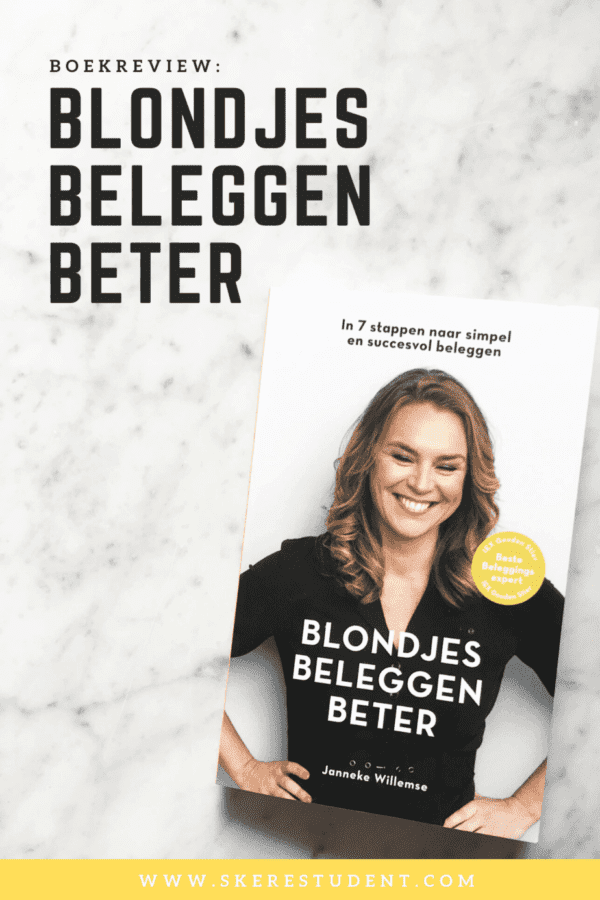 Boekreview: 'Blondjes Beleggen Beter' van Janneke Willemse. Volgens Janneke kan iedereen beleggen en ik ben het helemaal met haar eens! ‘Iedereen kan beleggen’ is natuurlijk niet voor niets de naam van mijn gratis ebook ;) Voor veel mensen is beleggen helaas nog steeds een spannend of eng ding. Ook voor Janneke duurde het jaren voordat ze eenmaal de stap durfde te zetten, maar nadat ze serieus begon in 2013 heeft ze veel succes behaald met haar beleggingen. Hoe? Dat legt ze uit in haar boek Blondjes Beleggen Beter en op haar gelijknamige blog. Hoog tijd voor een boekreview dus!